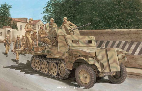 Dragon Models Sd.Kfz. 10/5 mit Fahrerpanzerung für 2 cm Flak 38