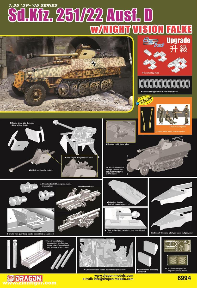 Dragon Models Sd.Kfz.251/22 Ausf.D mit Falke-Nachtsichtgerät