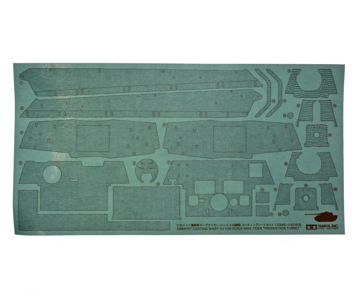Tamiya Königstiger Zimmerit