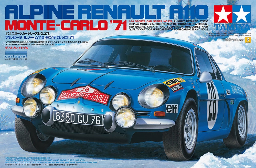 Tamiya Renault Alpine A110 '71 Monte Carlo