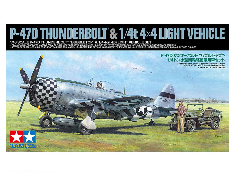 Tamiya P-47D Thunderbolt & 4x4 Light Vehicle
