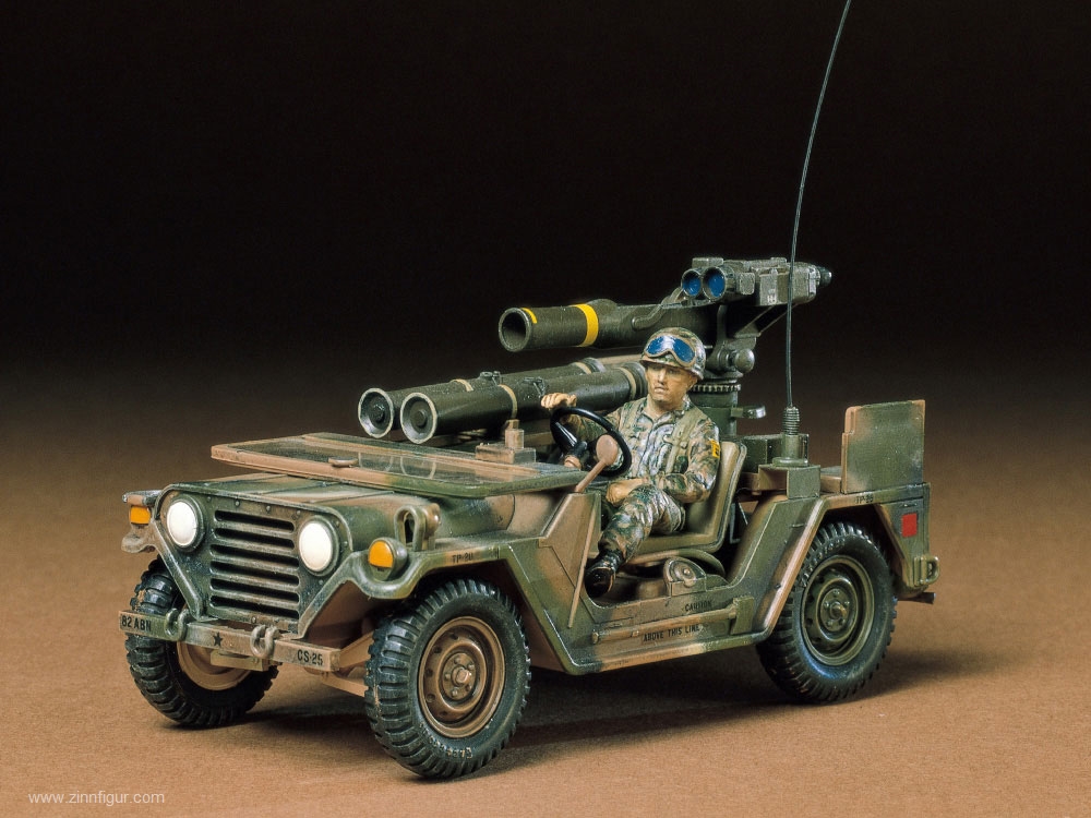 Tamiya M151A2 JEEP mit TOW Raketenwerfer