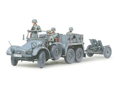 Tamiya Krupp Protze 1T und 3,7 cm PAK