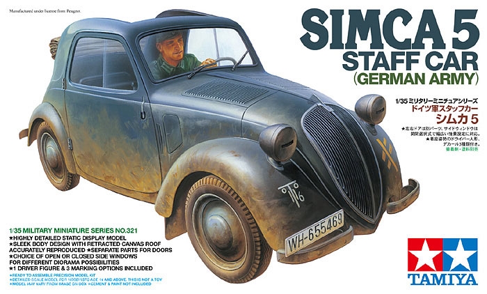 Tamiya Deutscher Simca S5 Stabswagen