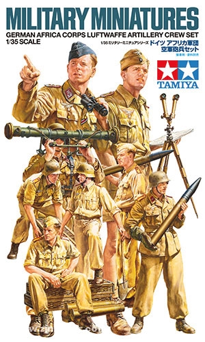 Tamiya Figurenset Afrika Korps Luftwaffe-Artillerie