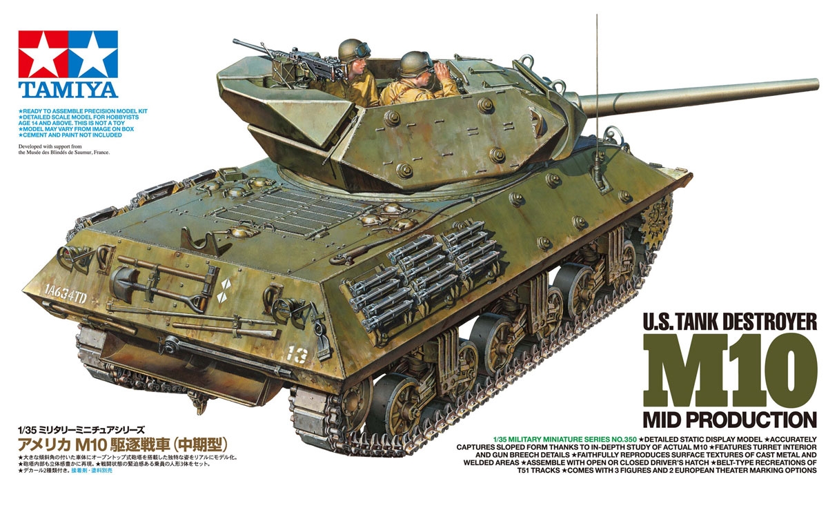 Tamiya US Panzerjäger M10 (3) Mittlere Produktion