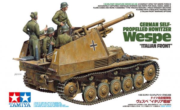 Tamiya Sd.Kfz. 124 Wespe 'Italien-Front' (leFH18/2 auf GWII)