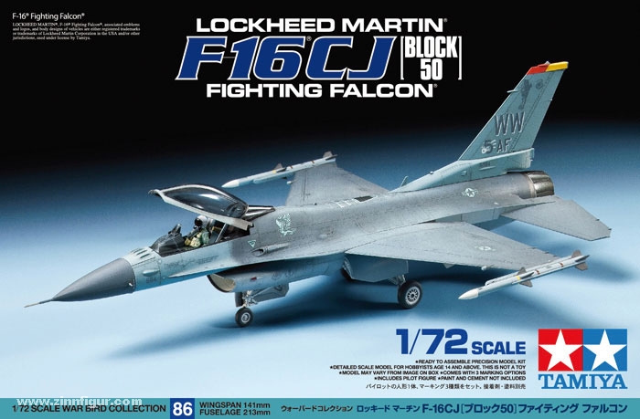 Tamiya Lockheed Martin F-16CJ (Block 50) Fighting Falcon