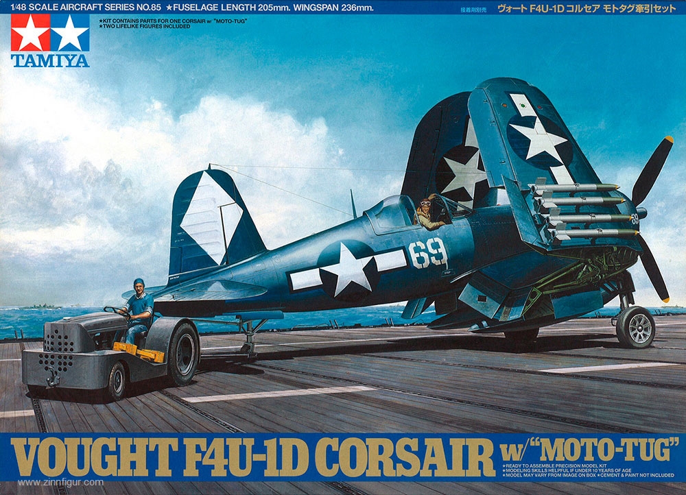 Tamiya Vought F4U-1D Corsair mit „Moto-Tug“