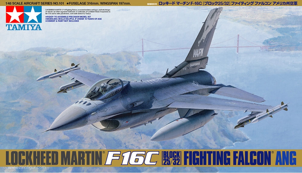 Tamiya Lockheed Martin F-16C (Block 25/32) Fighting Falcon 'ANG'
