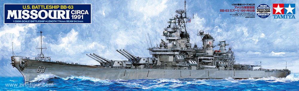 Tamiya Schlachtschiff USS Missouri BB-63 '91