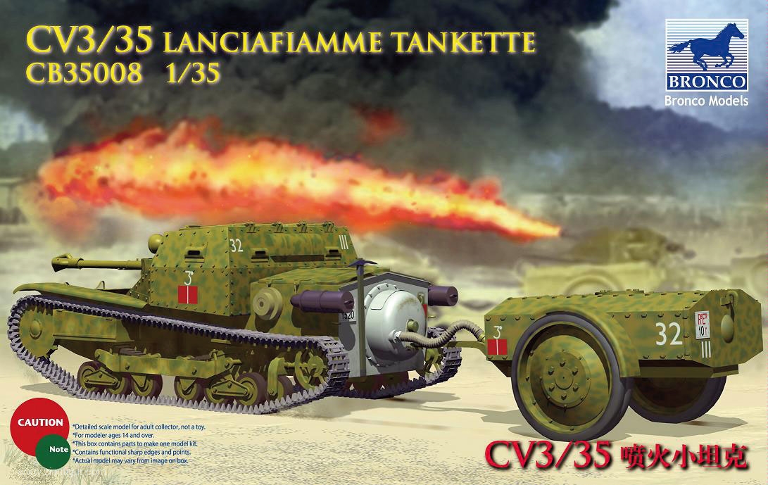Bronco Model CV L3/35 Flammenwerfer-Panzer