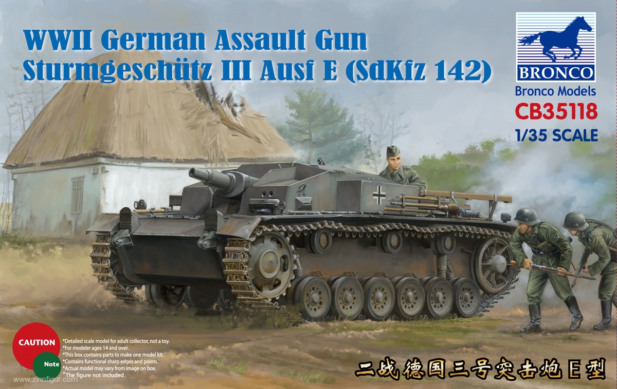 Bronco Model Sturmgeschütz III Ausf.E Sd.Kfz. 142