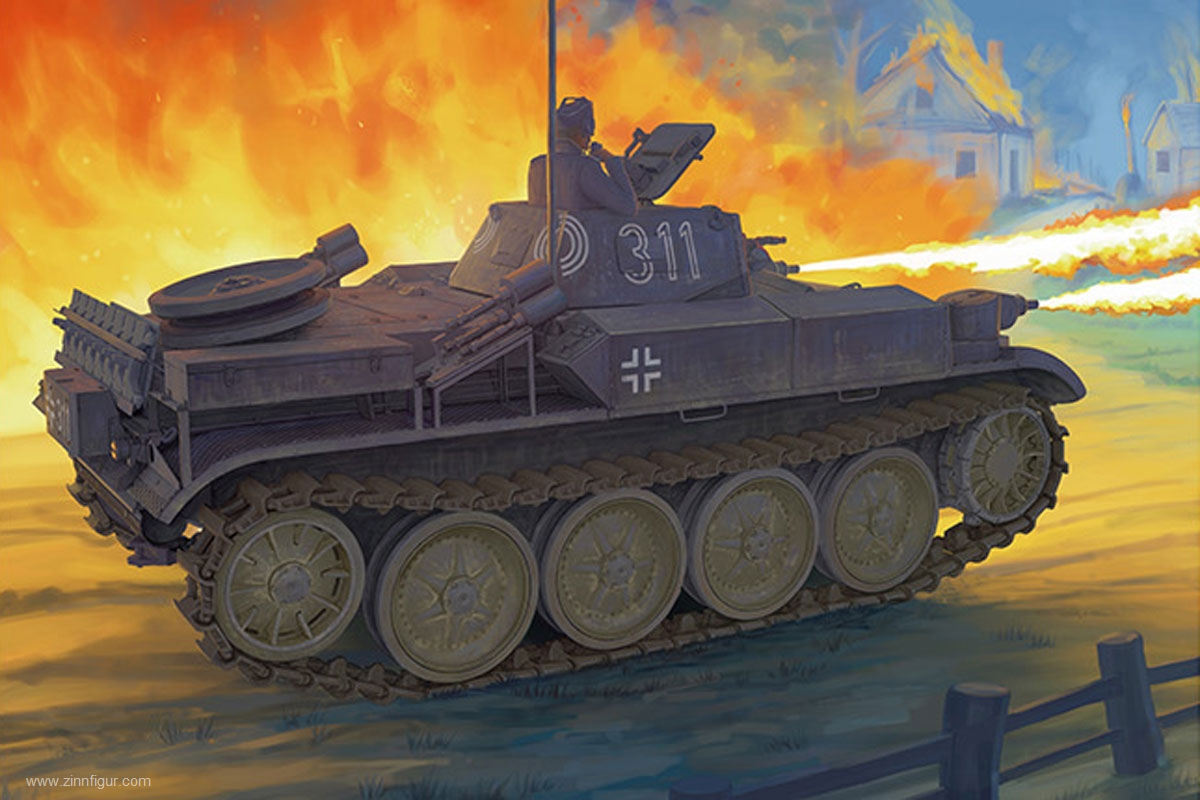Bronco Model Pz.Kpfw.II (Flamm) Ausf.E Sd.Kfz. 122