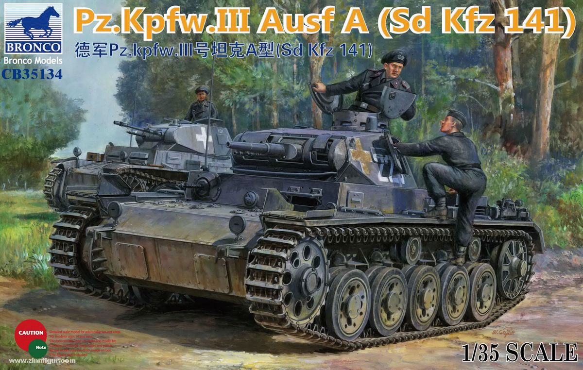 Bronco Model Pz.Kpfw.III Ausf.A (Sd.Kfz. 141)