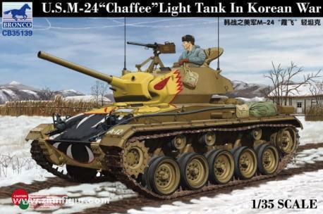 Bronco Model US Light Tank M-24 Chaffee 'Koreakrieg'