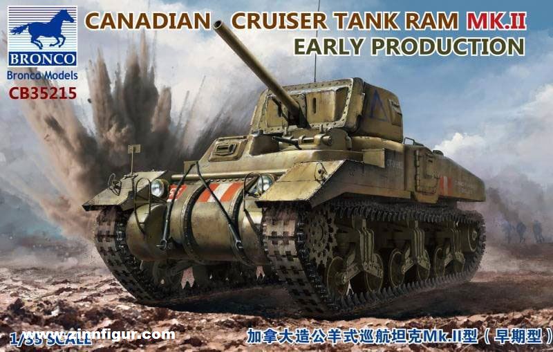 Bronco Model Ram Mk.II Frühe Produktion Kanadischer Cruiser Tank