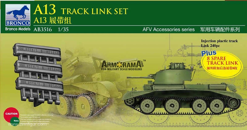 Bronco Model A13 Panzerketten-Set