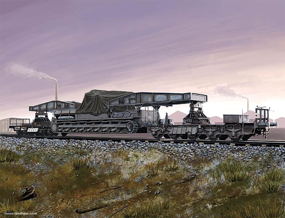 Hobby Boss Eisenbahn-Transporter für Karl-Gerät