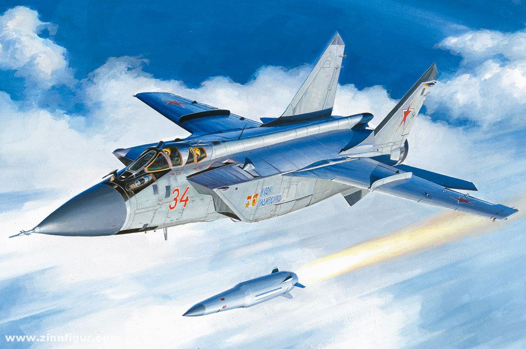 Hobby Boss MiG-31BM mit KH-47M2 Hyperschall-Luft-Boden-Rakete