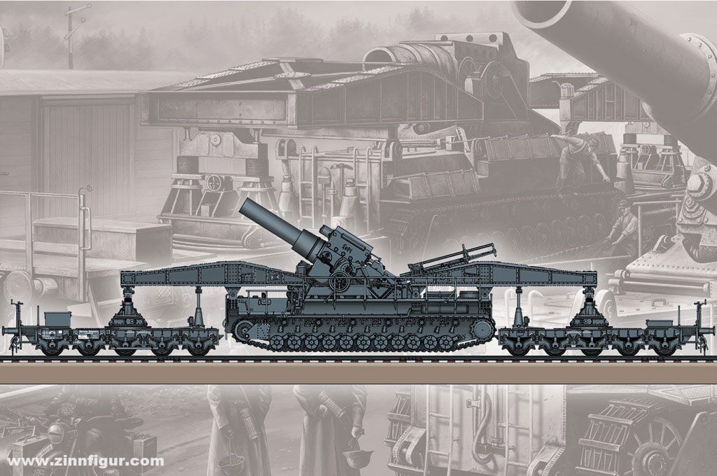 Hobby Boss Karl Gerät 040/041 Eisenbahntransport