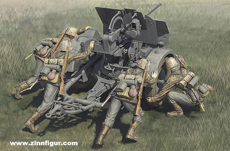 Hobby Boss 20 mm Flak38 früh mit Bedienung (WSS)