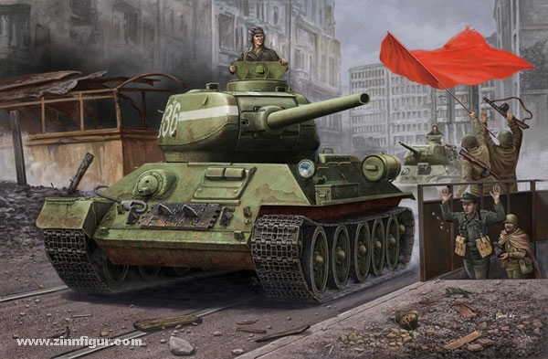 Hobby Boss T-34/85 Tank, Model 1944, angle-jointed Turret