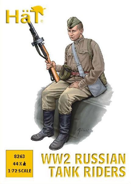 HäT Russische Soldaten auf Panzer sitzend