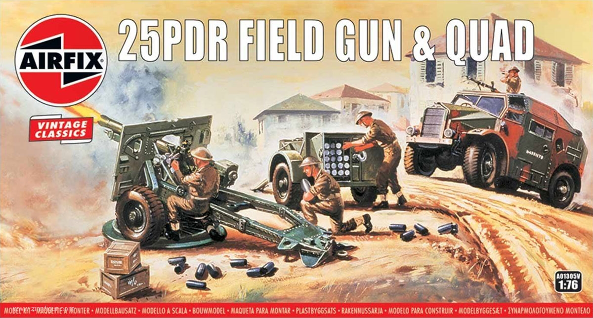 Airfix 25pdr Feldgeschütz & Quad - Vintage Classics
