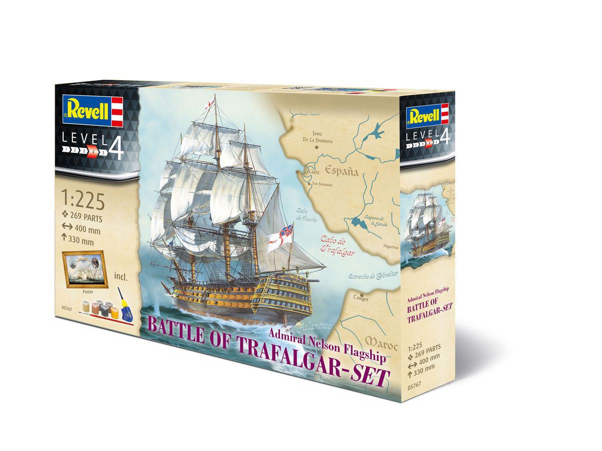 Revell 'Schlacht von Trafalgar' Nelsons Flaggschiff HMS Victory - Geschenkset