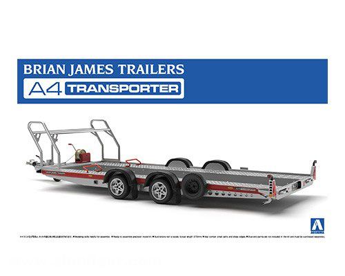 Aoshima Brian James Trailers A4 Transporter Auto-Anhänger