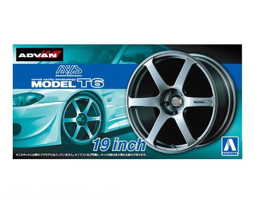 Aoshima ADVAN Model T6 19 Inch Felgen