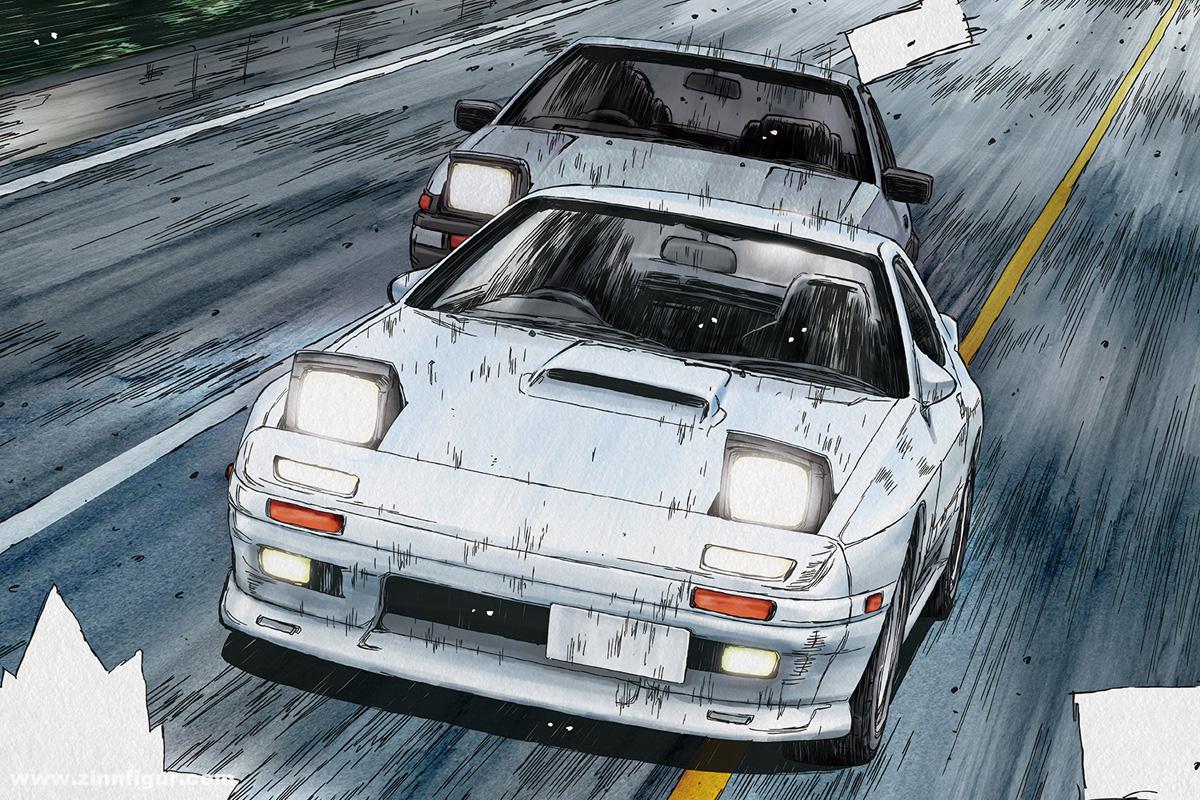 Aoshima Takahashi Ryosuke FC3S RX-7 (Comics Vol.5 Akina Battle Ver.)