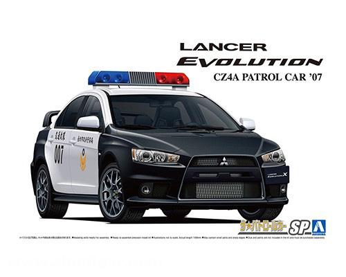 Aoshima Mitsubishi CZ4A Lancer Evolution X Patrol Car '07