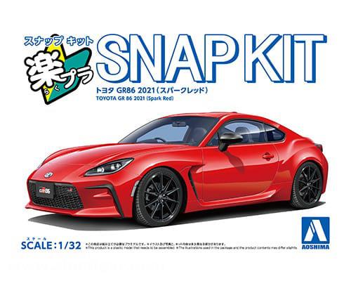 Aoshima Toyota GR86 2021 (Spark Red) - Snap Kit