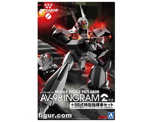 Aoshima Mobile Police PATLABOR AV-98 INGRAM 2nd + Special Command Vehicle Type 98