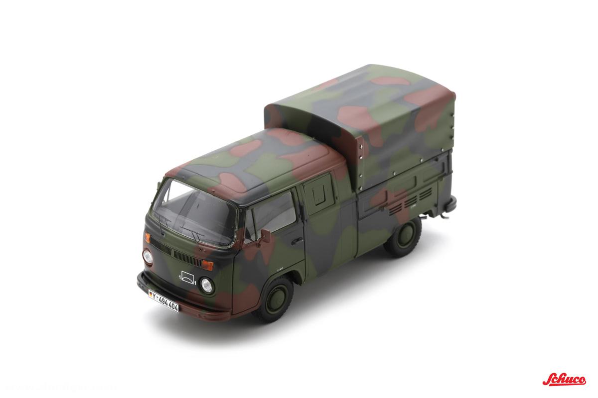 Schuco Volkswagen T2 Doppelkabine (Tarnbemalung) - Bundeswehr
