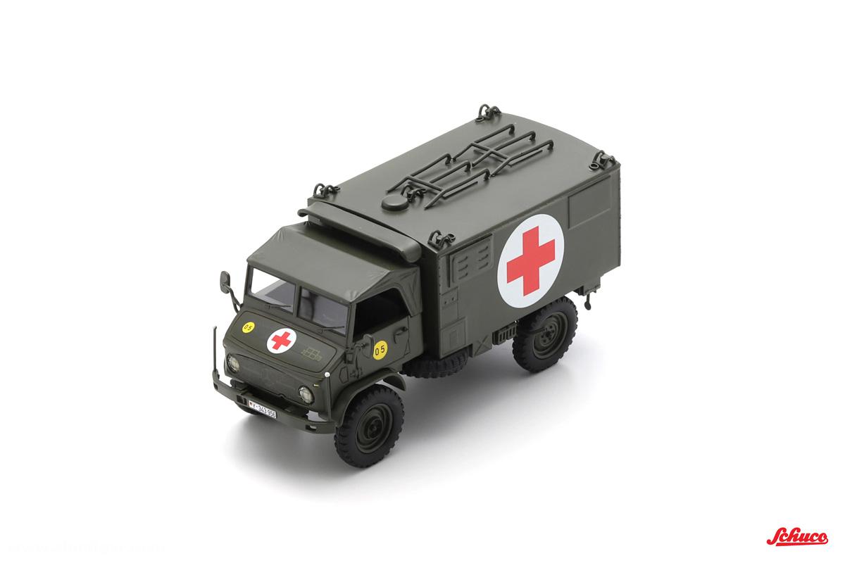 Schuco Unimog S404 Sanitätswagen - Bundeswehr