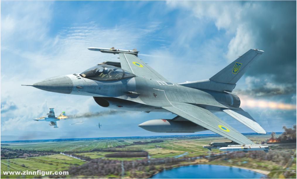 Kinetic F-16A MLU Viper 'Ukraine' - Gold Series