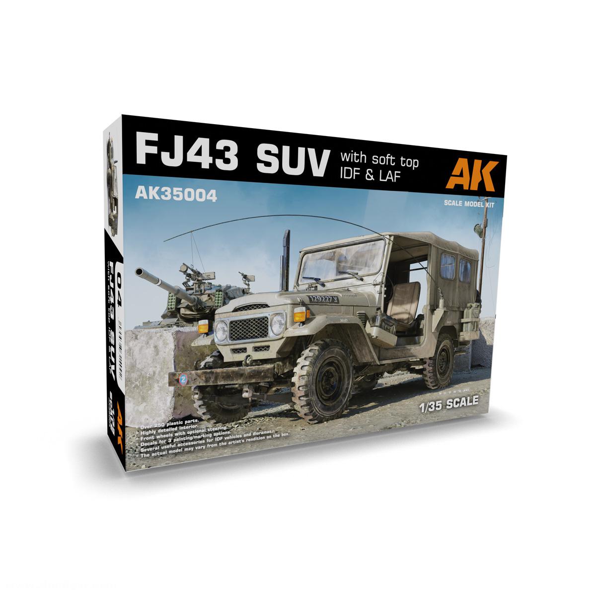 AK Interactive FJ43 SUV Soft Top 'IDF & LAF'