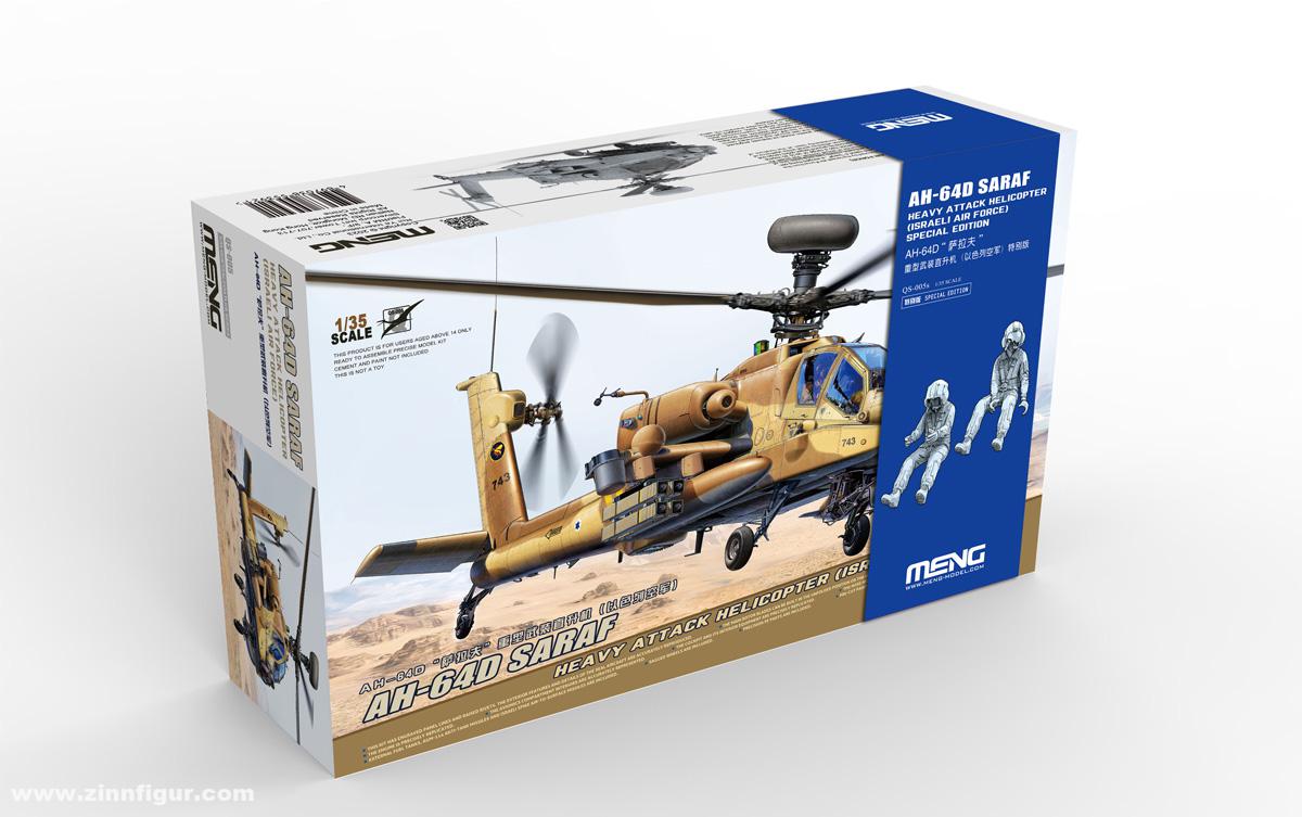 MENG AH-64D Saraf mit 2 Figuren