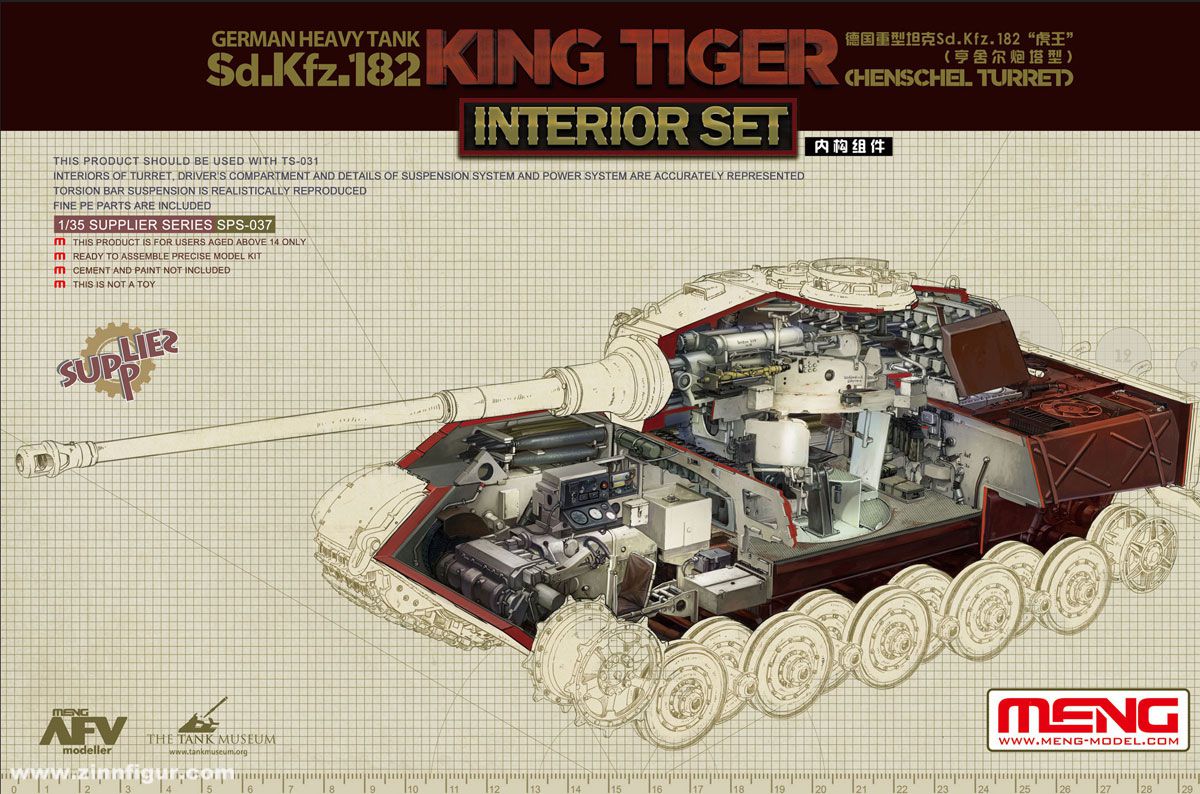 MENG Sd.Kfz. 182 Königstiger (Henschel) Innendetailset