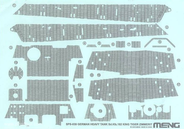 MENG Sd.Kfz.182 Königstiger Zimmerit