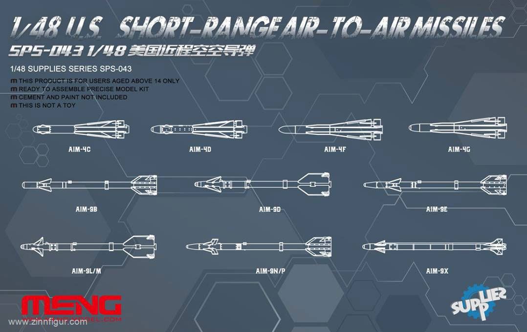 MENG US Kurzstrecken Luft-Luft-Raketen