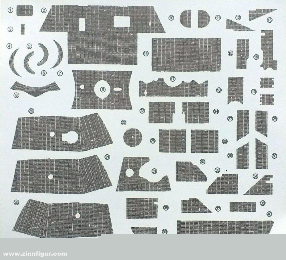 MENG Sd.Kfz. 171 Panther Ausf.D Zimmerit Decals