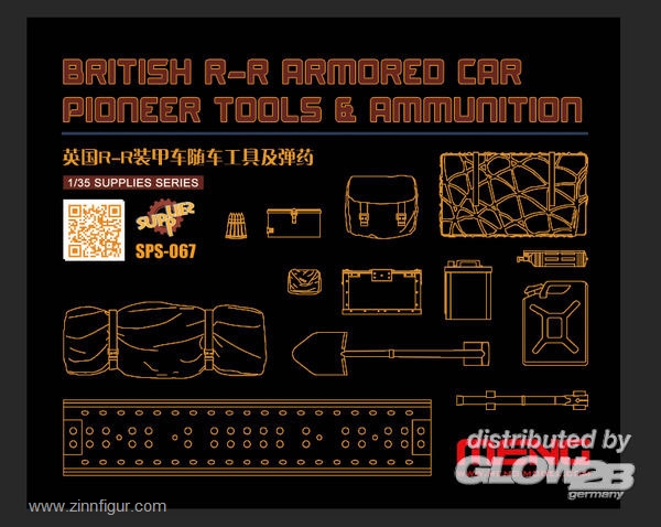 MENG Rolls Royce Panzerwagen Pionier-Zubehör und Munition