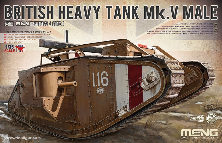 MENG Britischer Mk.V Male Panzer