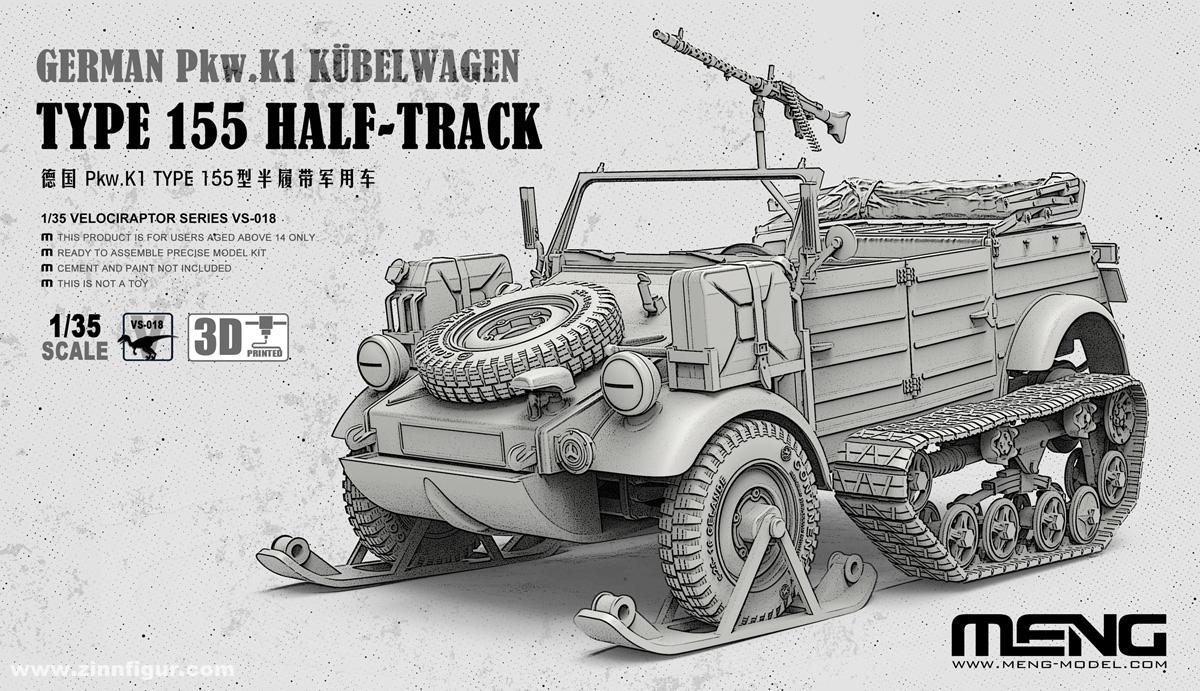 MENG Kübelwagen Typ 155 Halbkette