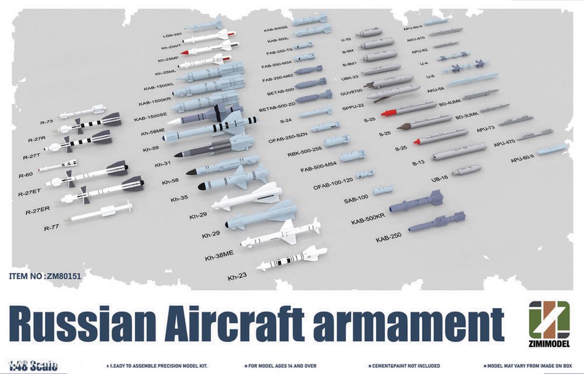 Kitty Hawk Russische Flugzeugwaffen