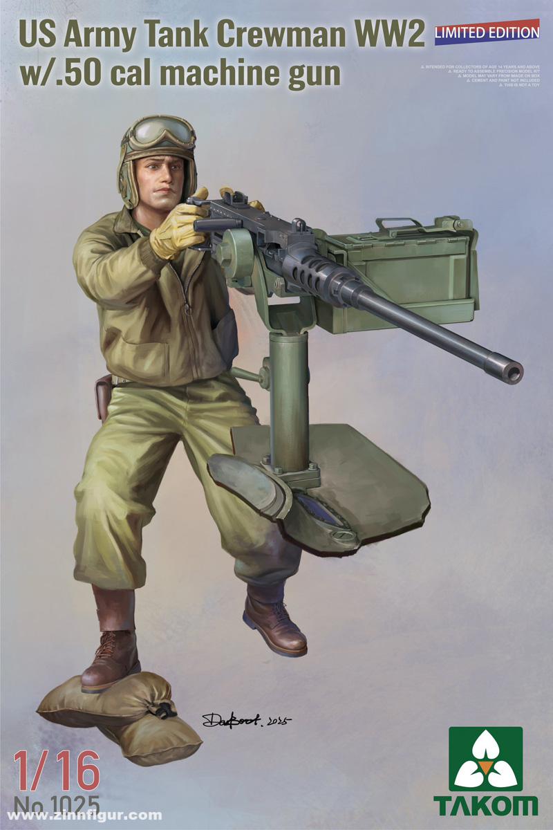 Takom US Army Panzersoldat mit .50 cal MG